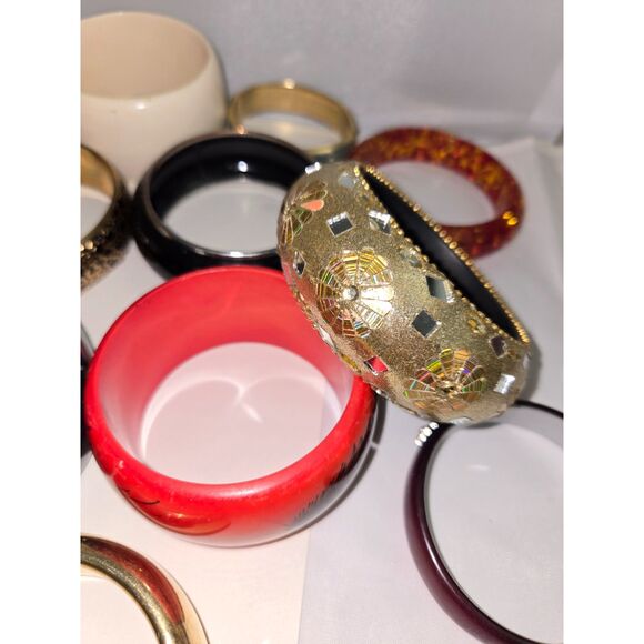 Bangles (l-2) Reseller's Mixed lot of used bangles 14 pieces - Picture 4 of 9